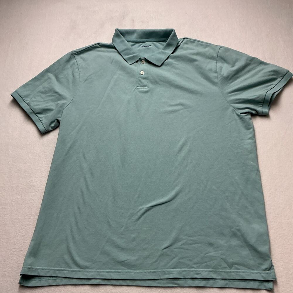 Old Navy Polo Shirt Mens 2XL Short Sleeve Classic Casual Big Cotton Blend, 4150